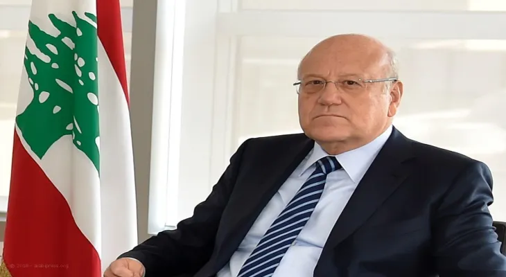 The Lebanese Prime Minister affirms his support for Egypt's position in rejecting the displacement of Palestinians from their land.