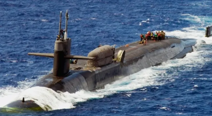 American nuclear submarine arrives in the Middle East region
