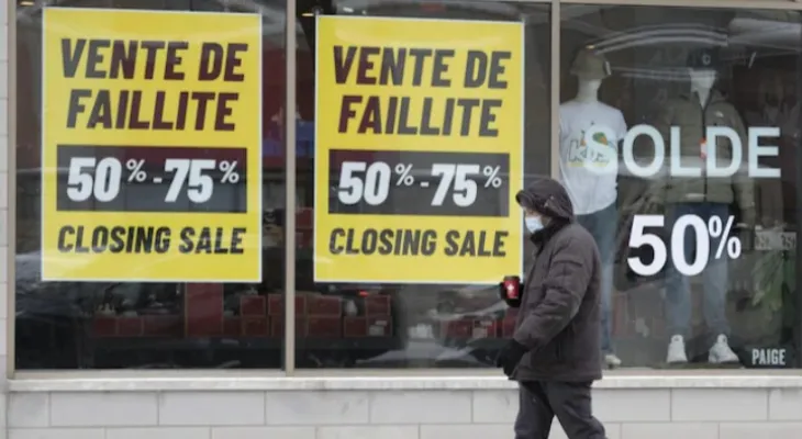 Business bankruptcy cases in Canada reach their highest level in 10 years...