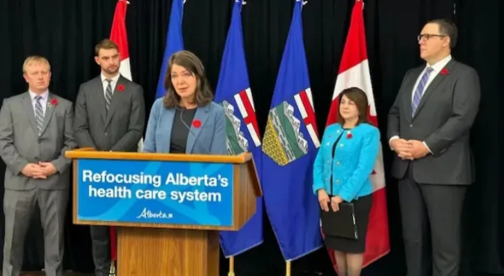 Alberta dismantles the current patient care model and establishes a new healthcare delivery system...