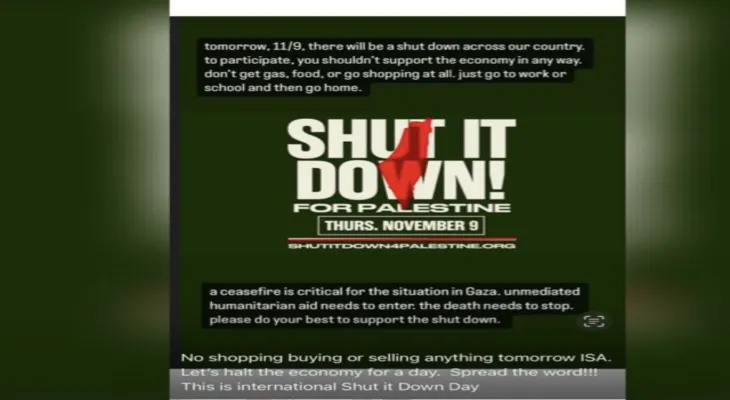 Arab and Palestinian activists protest in an innovative way against the war on Gaza