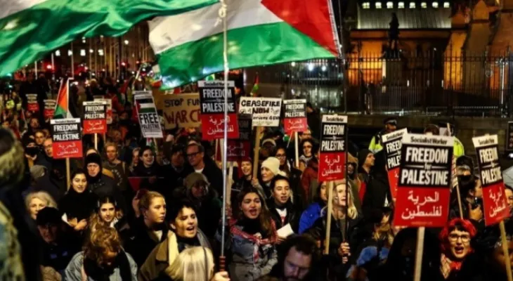 The British Parliament votes against a ceasefire in Gaza amid protests rejecting the decision