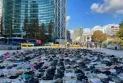 Exposition de 2000 paires de chaussures à Séoul en mémoire de ceux tués pendant la guerre à Gaza