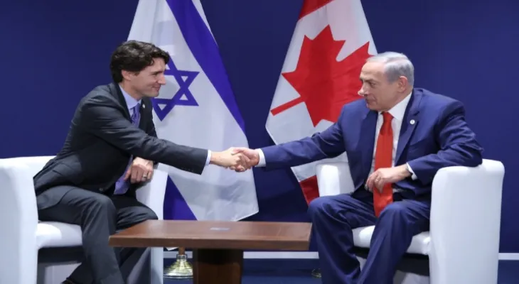 Trudeau: Israel complicates achieving stability in the Middle East