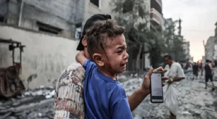 During World Children's Day... five children are killed every hour in Gaza