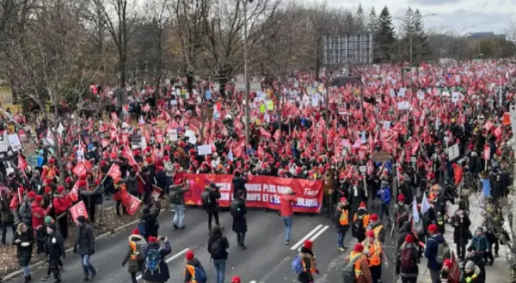 Québec : Les syndicalistes du Front commun sont prêts à se battre jusqu'au bout pour faire valoir leurs revendications