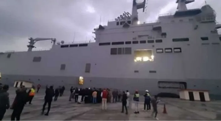 A French floating hospital arrives at Al-Arish port to treat Gaza injured
