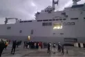 A French floating hospital arrives at Al-Arish port to treat Gaza injured