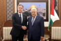 The Palestinian president hands over a complete file on occupation crimes to the US Secretary of State