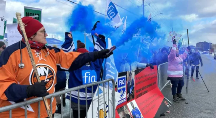 Quebec: 80,000 nurses join the public sector strike for 4 days
