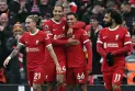 Mohamed Salah leads Liverpool's lineup against Manchester United in the English Premier League