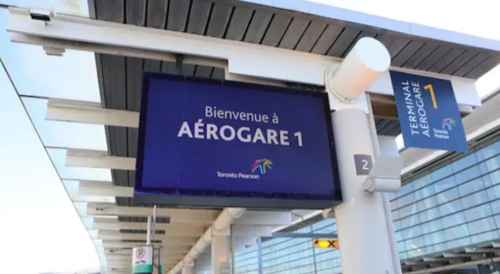 Whatever language you speak... Pearson Airport faces its linguistic commitments