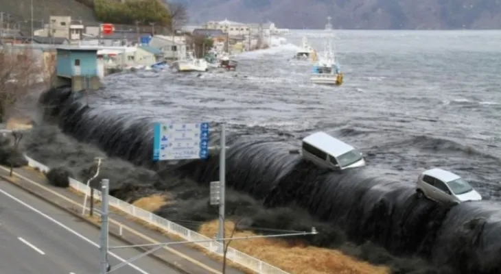 After a strong earthquake... Tsunami hits the coasts of Japan