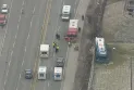 10 passengers injured after a bus collision and falling into a ditch on Highway 27