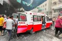 Bombing of the Palestinian Red Crescent headquarters in Khan Younis again and the fall of martyrs