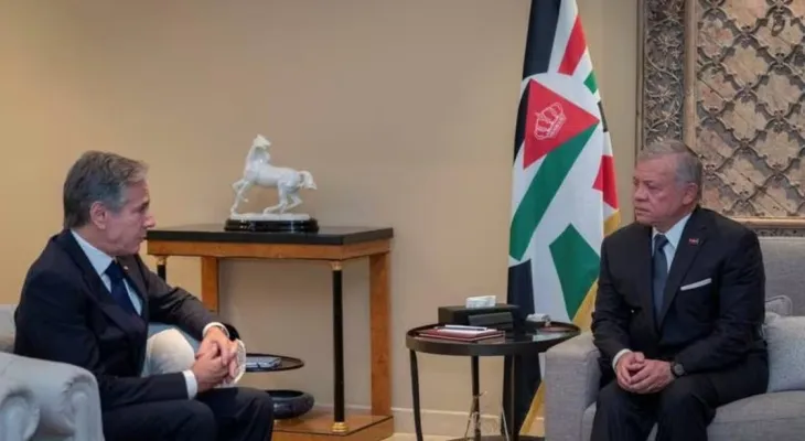 The Jordanian monarch emphasizes the necessity of enabling the people of Gaza to return to their homes