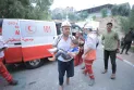Martyrdom of 4 members of the Palestinian Red Crescent crew due to Israeli shelling of an ambulance vehicle