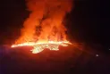 For the second time in a month... eruption of a volcano in southwest Iceland and evacuation of nearby communities due to lava flow