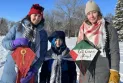 Families in Winnipeg fly kites in support of the Palestinian people in Gaza...