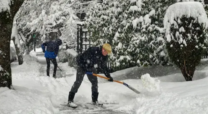 Schools close their doors and travel slows down as snow falls on southwestern British Columbia...