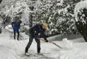 Schools close their doors and travel slows down as snow falls on southwestern British Columbia...