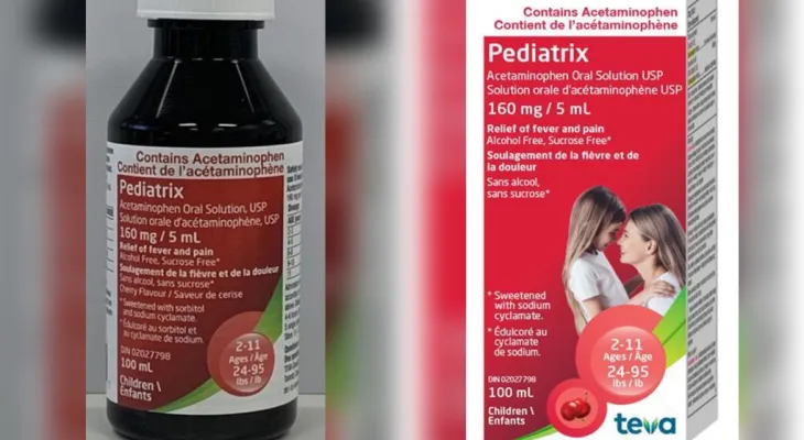 Children's medicine withdrawn due to the risk of overdose of acetaminophen drug