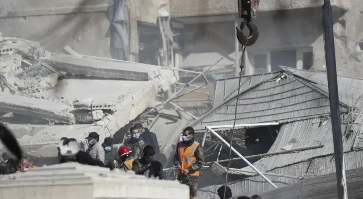 The killing of 5 Iranian commanders during an Israeli airstrike on the Syrian capital Damascus