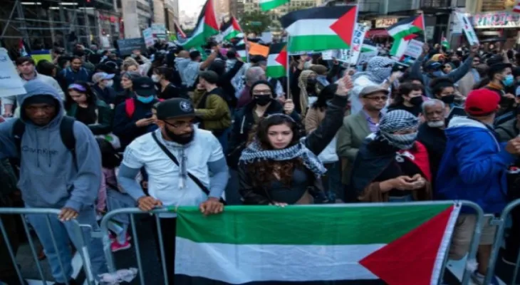 Espagne : Manifestation massive à Madrid en soutien à la Palestine
