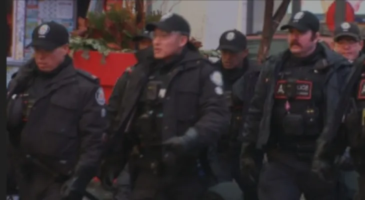 Police charge two men in connection with pro-Palestinian demonstration in December inside Toronto Eaton Centre