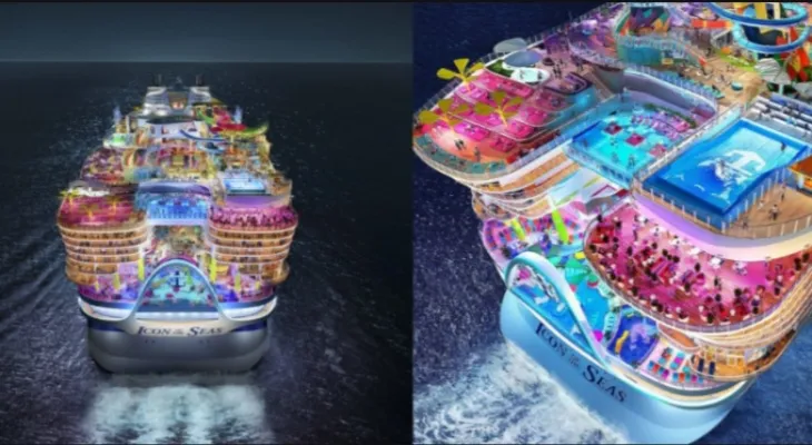 Sa taille équivaut à cinq fois celle du Titanic... L'icône des mers commence son premier voyage