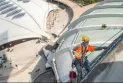 The Olympic Stadium in Montreal gets a new roof at a cost of nearly one billion dollars