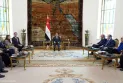 The Egyptian President and the US Secretary of State discuss efforts to ceasefire in Gaza