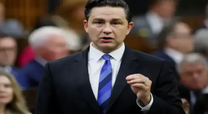 Canadian Conservative Party leader proposes mandatory prison sentences for extortion-related crimes