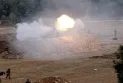 Rocket attack on the Conoco oil field base in eastern Syria