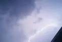 A thunderstorm accompanies a record high temperature in the capital Ottawa