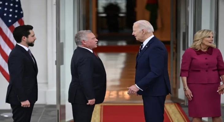 Washington: Start of the summit between the US president and the Jordanian monarch