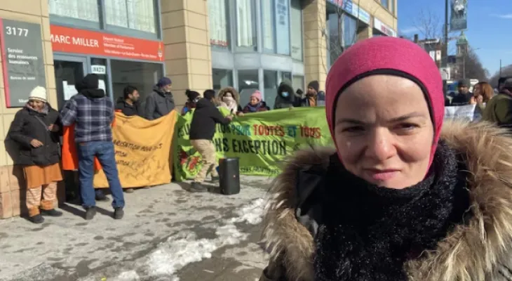 Human rights activists demand the regularization of undocumented immigrants in Canada