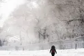 Toronto is experiencing snow and very cold weather tonight