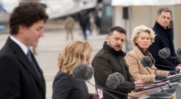 Trudeau visits Kyiv and expects Ukraine's victory during the second anniversary of the Russian invasion