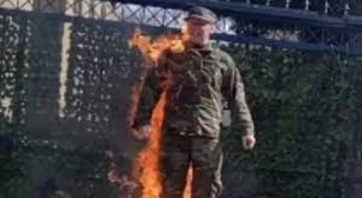 Death of an American soldier who set himself on fire in front of the Israeli embassy in Washington