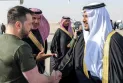 Ukrainian president arrives in Saudi Arabia to push for peace and prisoner exchange with Russia