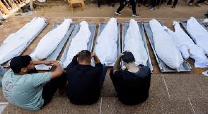 Martyrdom of 124 Palestinians and injury of 210 others following 13 massacres carried out by the occupation in Gaza within 24 hours