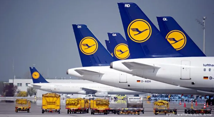 Strike of ground service workers at Lufthansa company at the end of this week