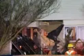Police: Vehicle collision with a house after the driver fled the scene of a suspected bank robbery in Ajax