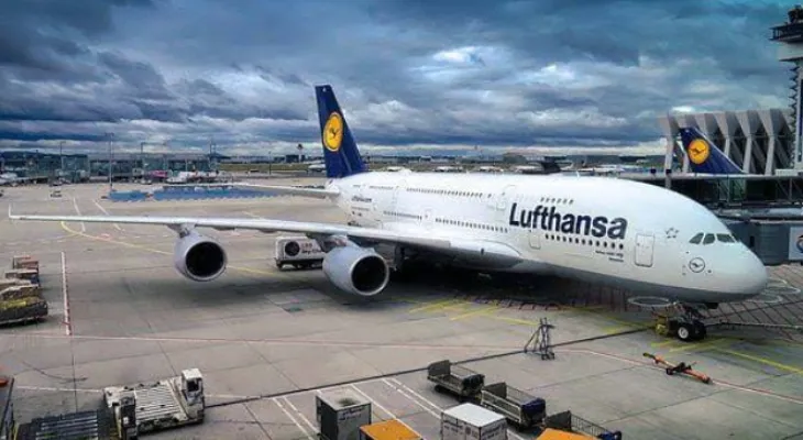 Lufthansa flight attendants' strike at Frankfurt Airport