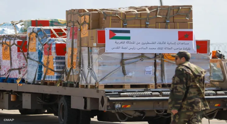 Le roi Mohammed VI ordonne l'envoi d'une aide d'urgence aux habitants de la bande de Gaza et de Jérusalem.