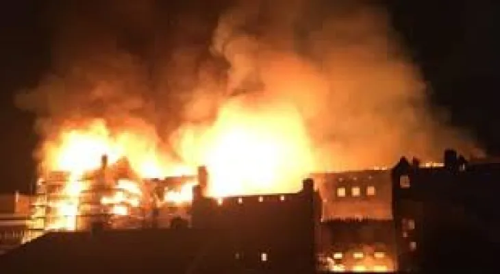 Egypt... Fire breaks out at Al-Ahram Studio during the filming of a drama production