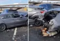 Collision of 17 vehicles in separate accidents on Highway 401 in Toronto