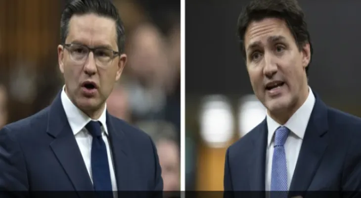 Pierre Poilievre outperforms Justin Trudeau in the latest opinion poll