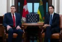 Outbreak of dispute during the carbon tax hearing as Trudeau defends the federal plan